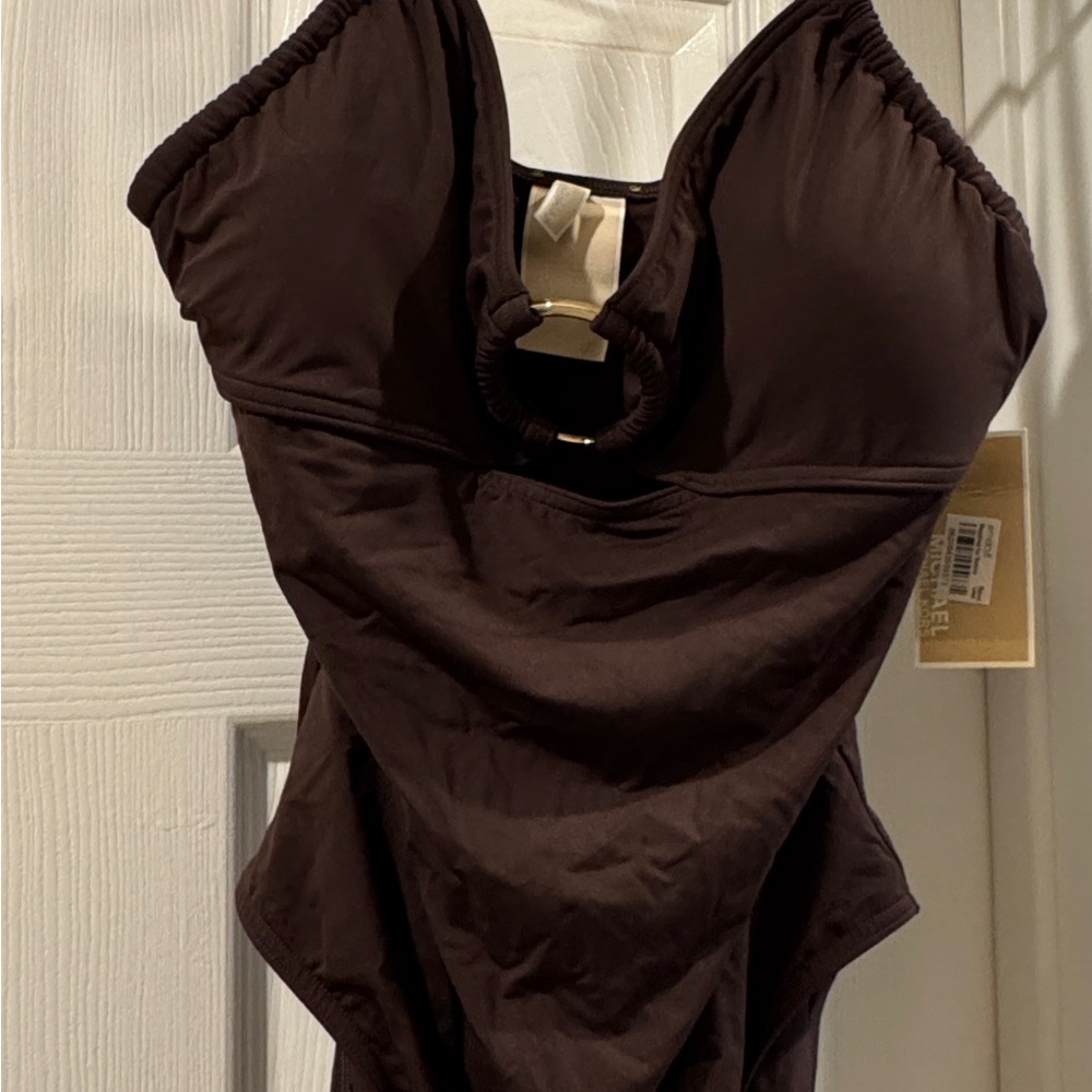 Brown One-Piece Swimsuit